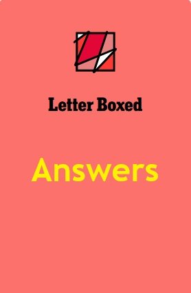 letter boxed answers